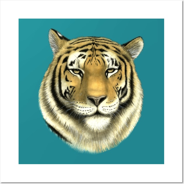 Tiger, symbol of the year. Wall Art by Lara Plume
